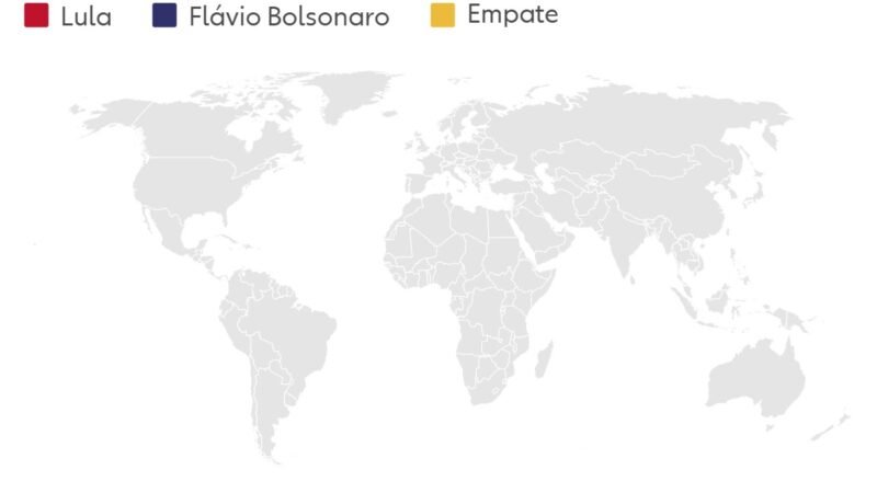 Votação no exterior: acompanhe os resultados do 2º turno entre Lula e Flávio Bolsonaro