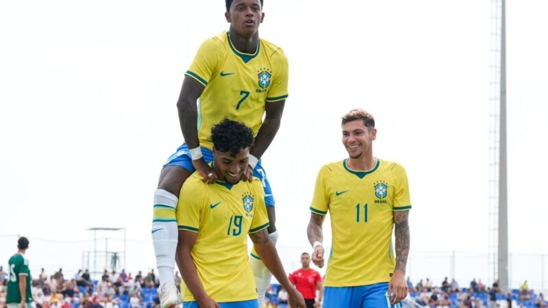 Seleção sub-20 goleia o México por 4 a 0 em último amistoso na Data Fifa