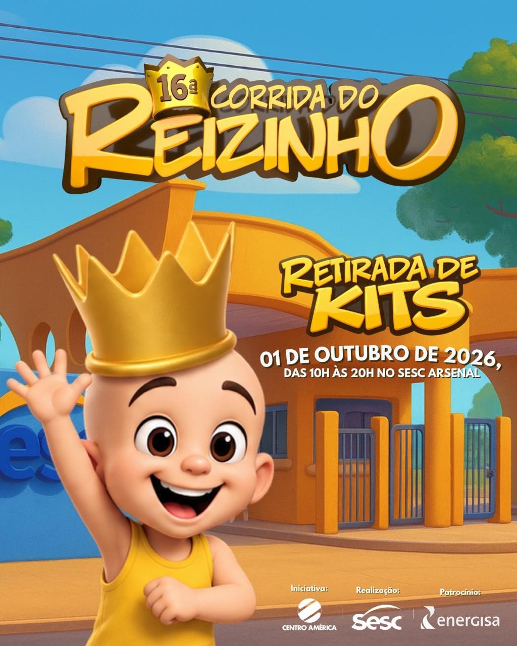 Corrida do Reizinho realiza entrega de camisetas e pulseiras nesta quarta em Cuiabá; veja como retirar