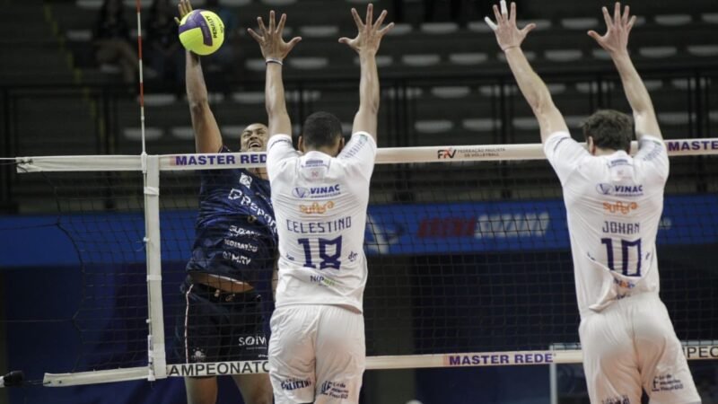 Vôlei São José encara Suzano e busca virada na semifinal para ir à decisão do Paulista