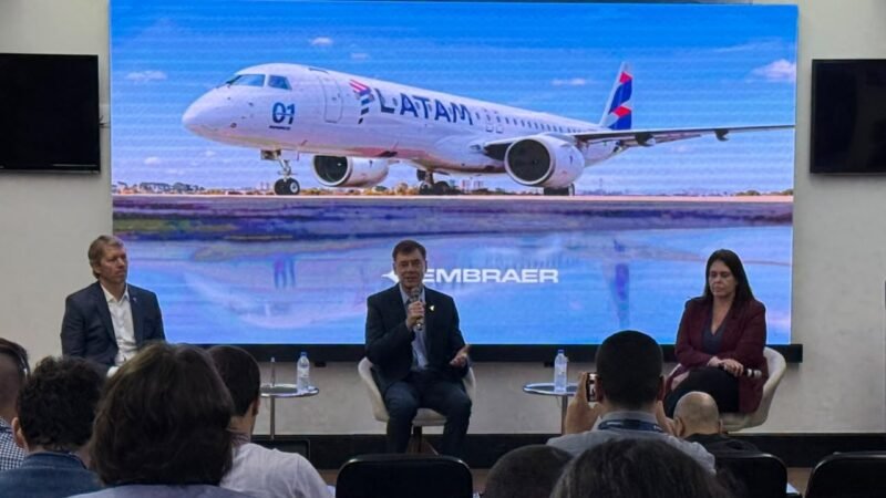 Latam recebe 1º avião E195-E2 da Embraer, em São José dos Campos