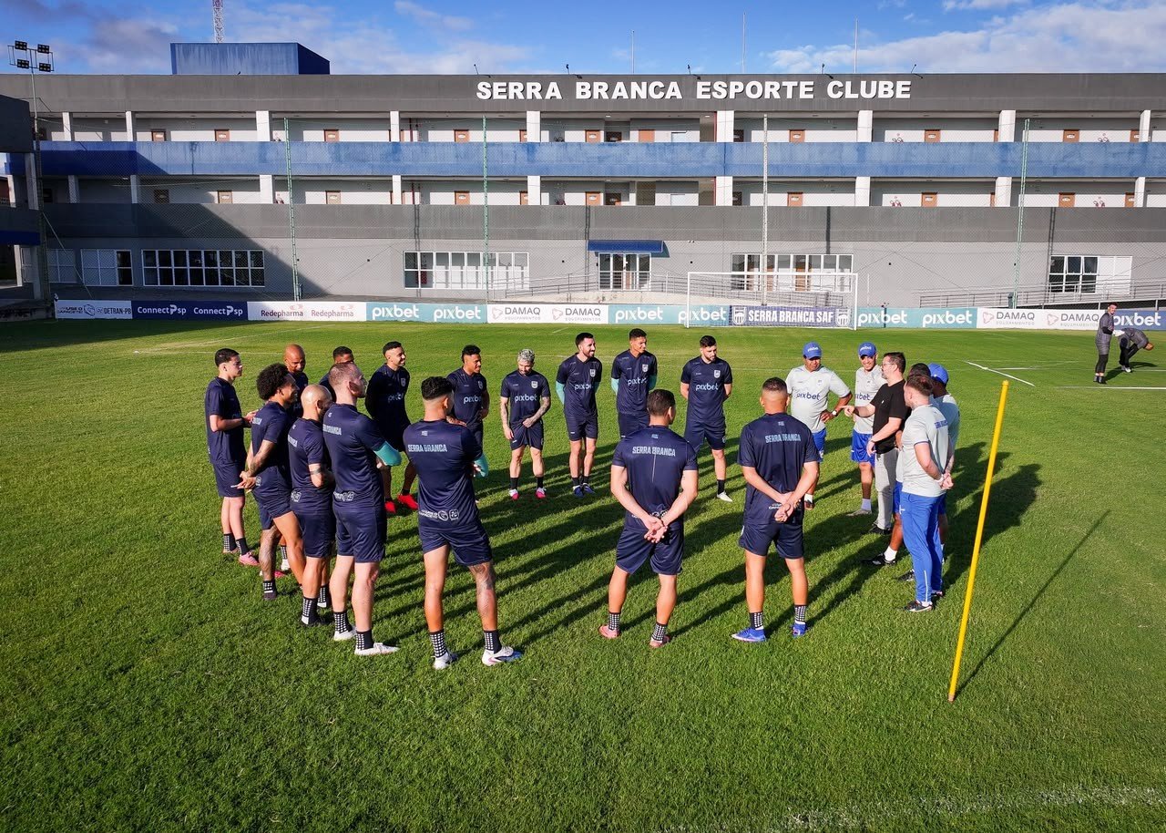 Serra Branca inicia 4ª semana de pré-temporada de olho em amistoso contra o Treze Sub-20