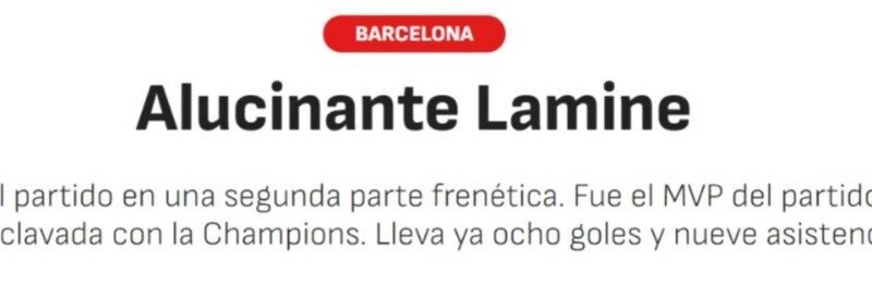“Highlight para a história” e “Alucinante Lamine”: imprensa internacional se rende a Yamal