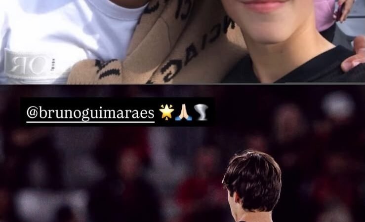 Bruno Guimarães manda recado à joia do Athletico após homenagem em jogo do Brasileirão; veja