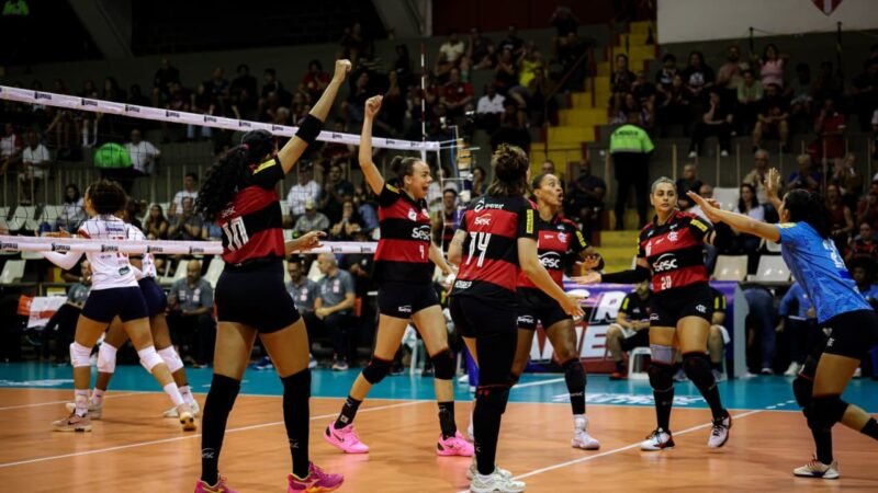 Sesc-Flamengo faz 3 a 0 no Paulistano Barueri na estreia da Superliga