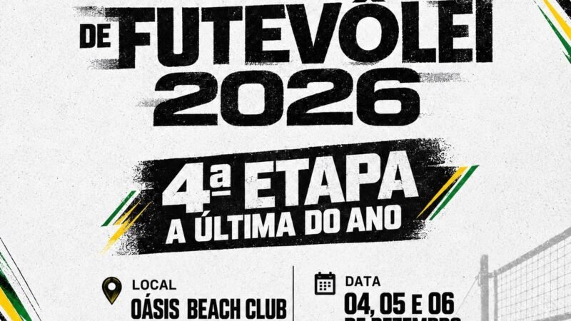 Última etapa do Circuito Acreano de Futevôlei será disputada de 4 a 6 de dezembro