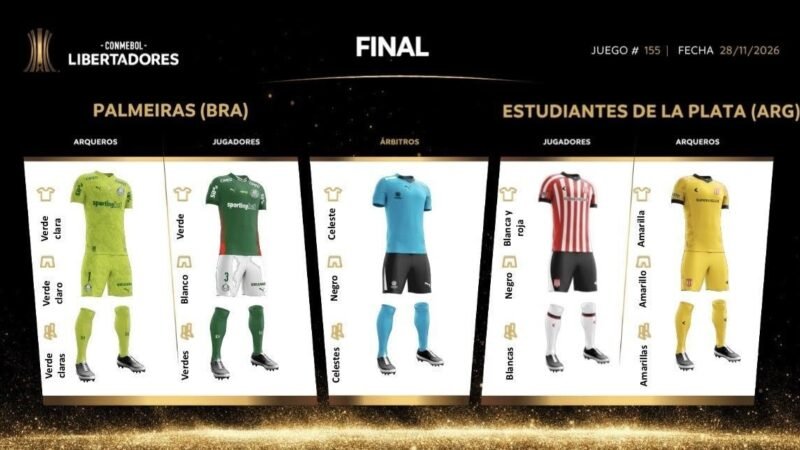 Final da Libertadores: veja os uniformes de Palmeiras e Estudiantes para a decisão